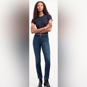 Madewell Women's High Rise Skinny Jeans - Dark Blue